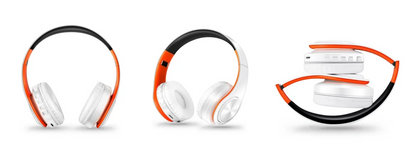 Men Gift Gold Wireless Headphones Bluetooth Earphone Stereo