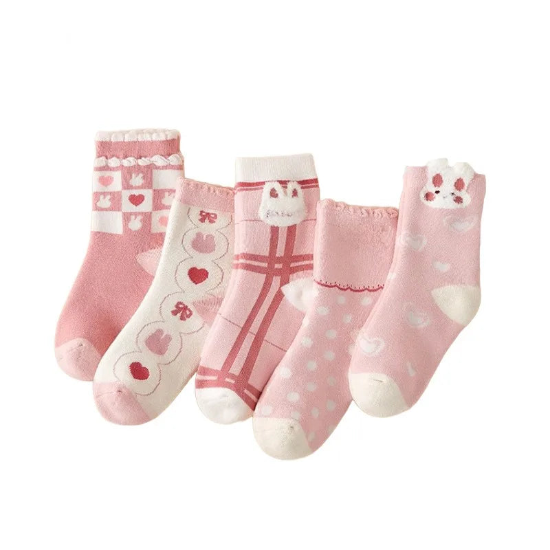 Children's Socks Cute Bunny Thickened Girls' Socks Woolen