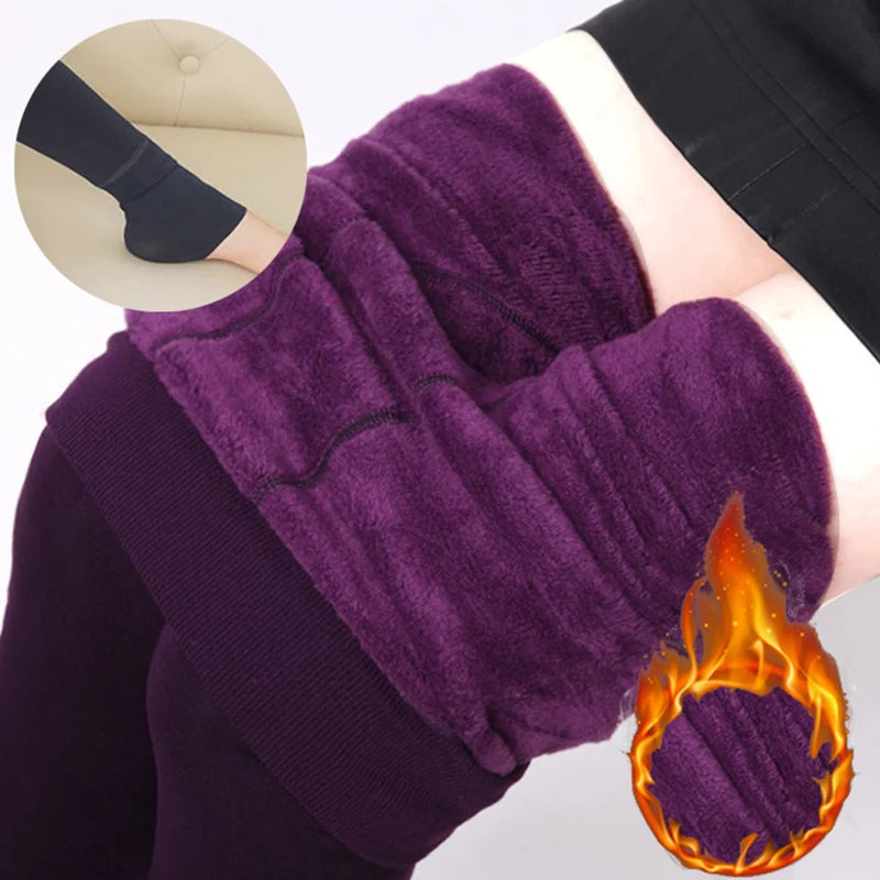 Women Thermal Leggings Winter Warm Skinny Comfortable