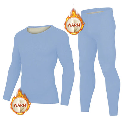 Man Winter Thermal Underwear Set Face Sanding Double Warmth