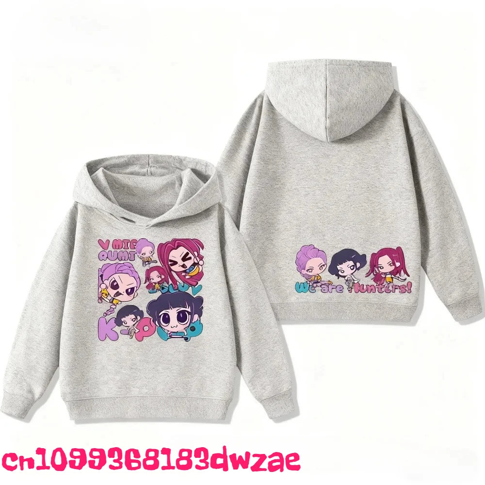 Korean Popular Kpop Demon Hunter Children's Sweatshirt Boys