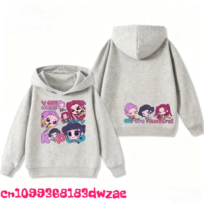 Korean Popular Kpop Demon Hunter Children's Sweatshirt Boys