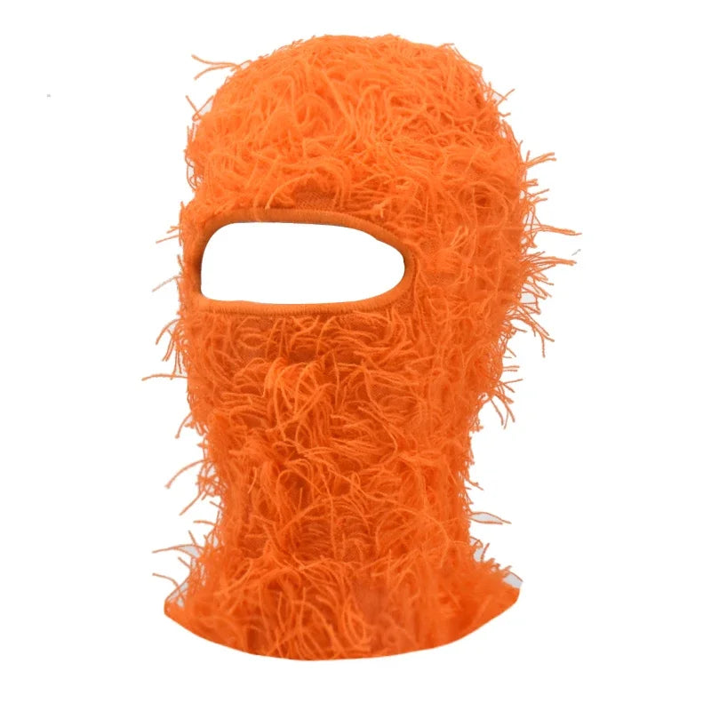 New Hip Hop Balaclava Distressed Knitted Caps Full Face Ski Mask
