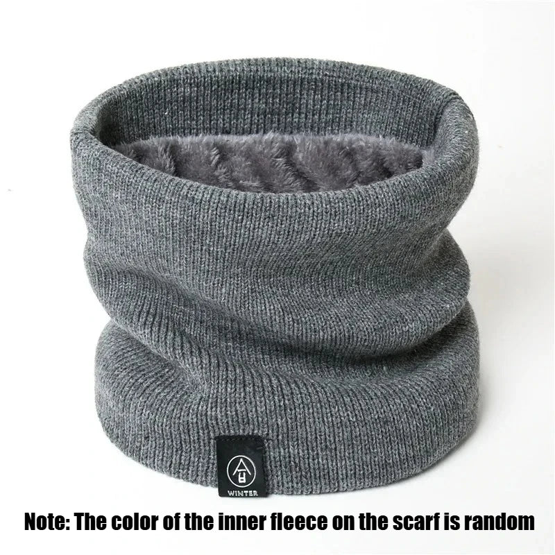 Fleece Neck Gaiter Windproof Warm Face Scarf for Men Women