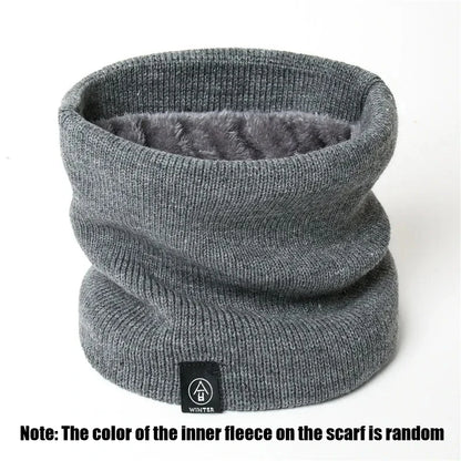 Fleece Neck Gaiter Windproof Warm Face Scarf for Men Women