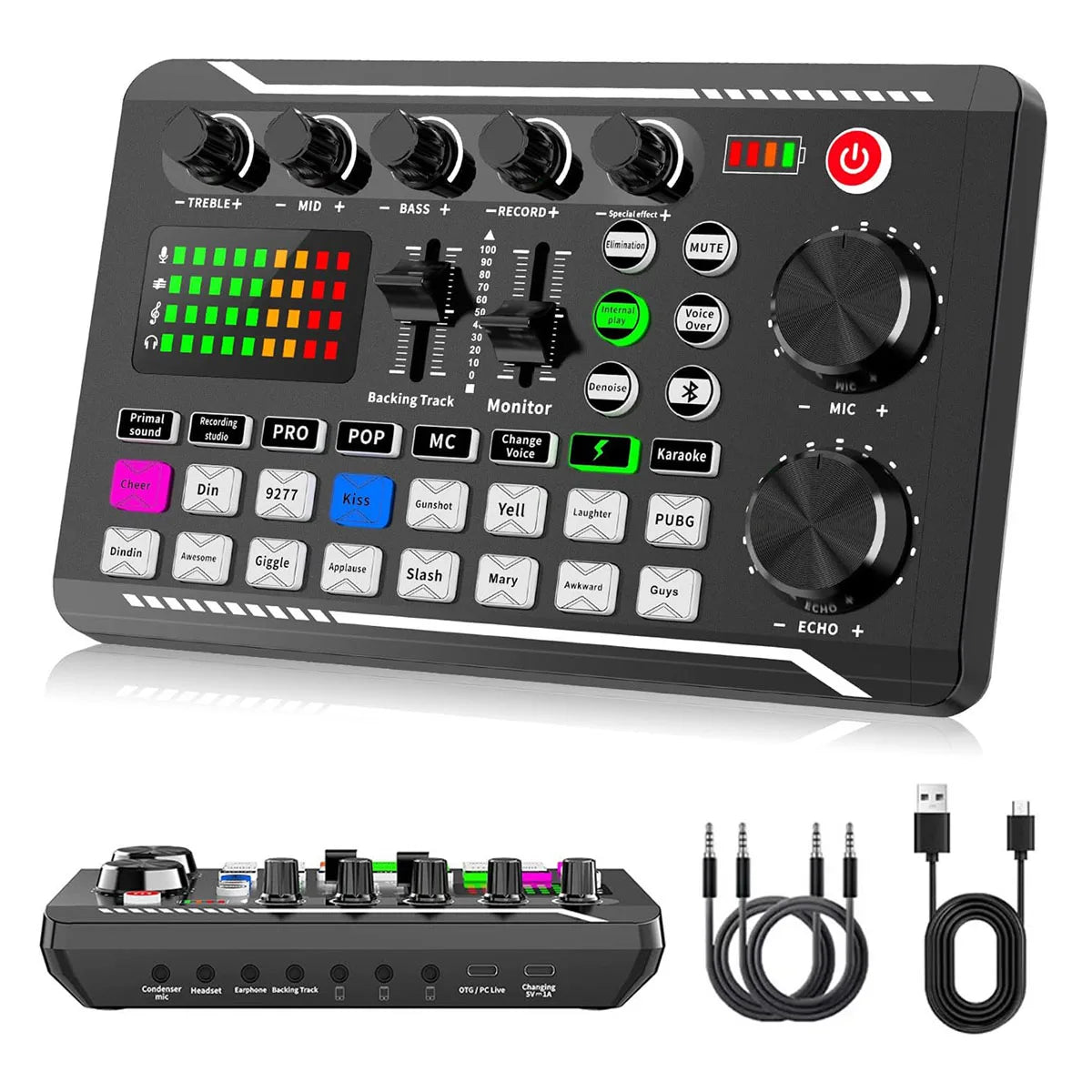 Live Podcast Equipment Set, with BM800 studio microphone, audio