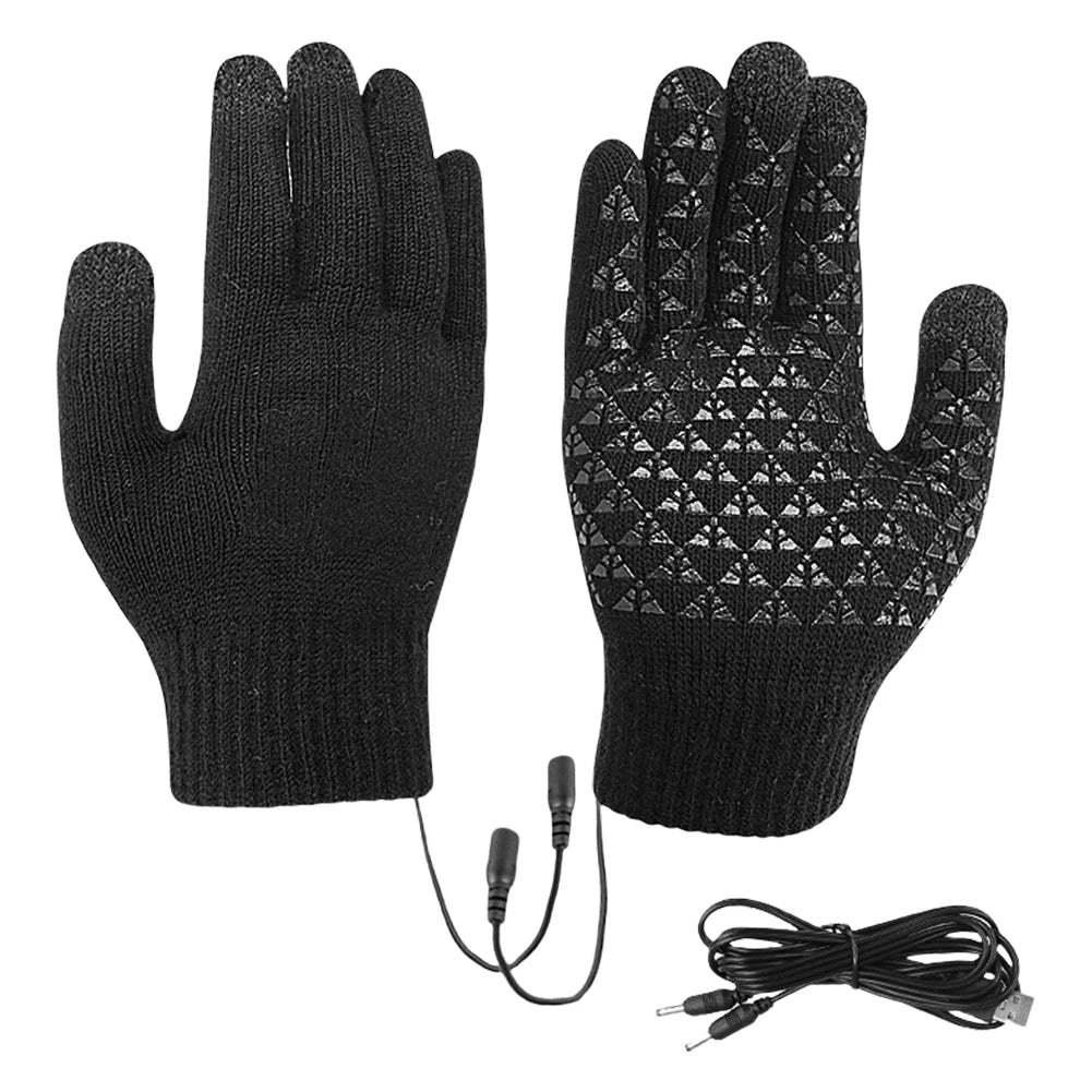 Electric Heated Gloves Winter Moto USB Heating Gloves Hand