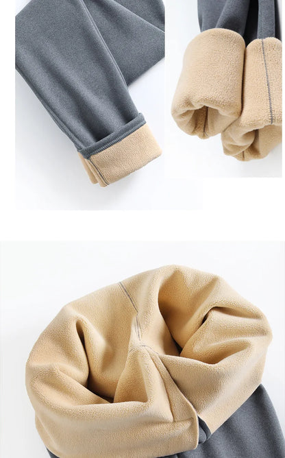 Winter Thermal Underwear Sets Men Women Velvet Tops