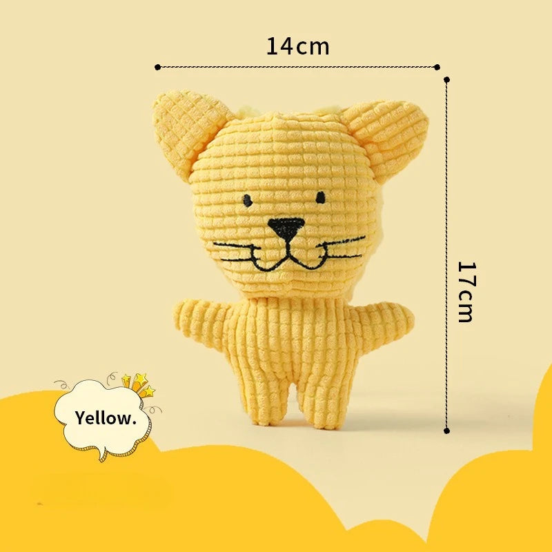 Plush Companion Sleeping Duck Dog Toys for Small Large