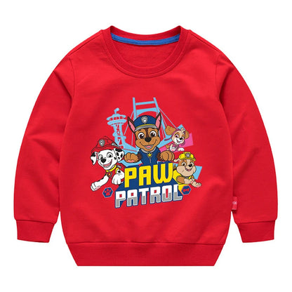 Paw Patrol Sweatshirt Cotton Kids Hoodies Cute Cartoon Crew