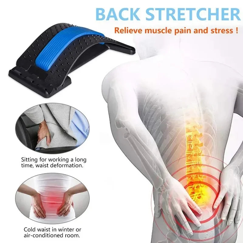 Lumbar Soothing Device, Lumbar Stretching Massager, Yoga Spine