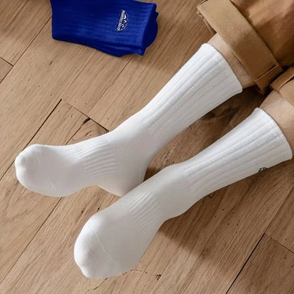 4 pairs of unisex socks with oil painting pattern  thin breathable