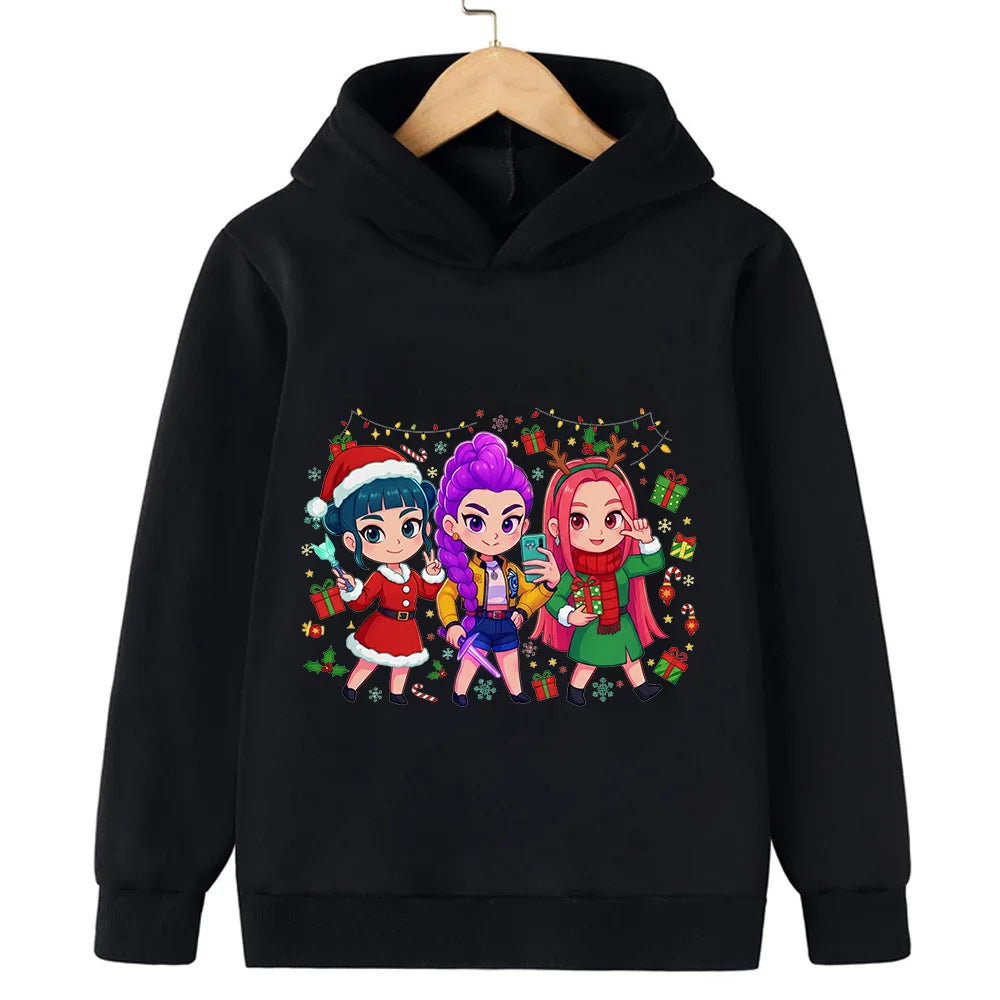 Merry Christmas! Witch Hunt Girls and boys hooded sweatshirts
