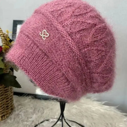 New Women Winter Hat Warm Ear Protection Knit Hats Thicken
