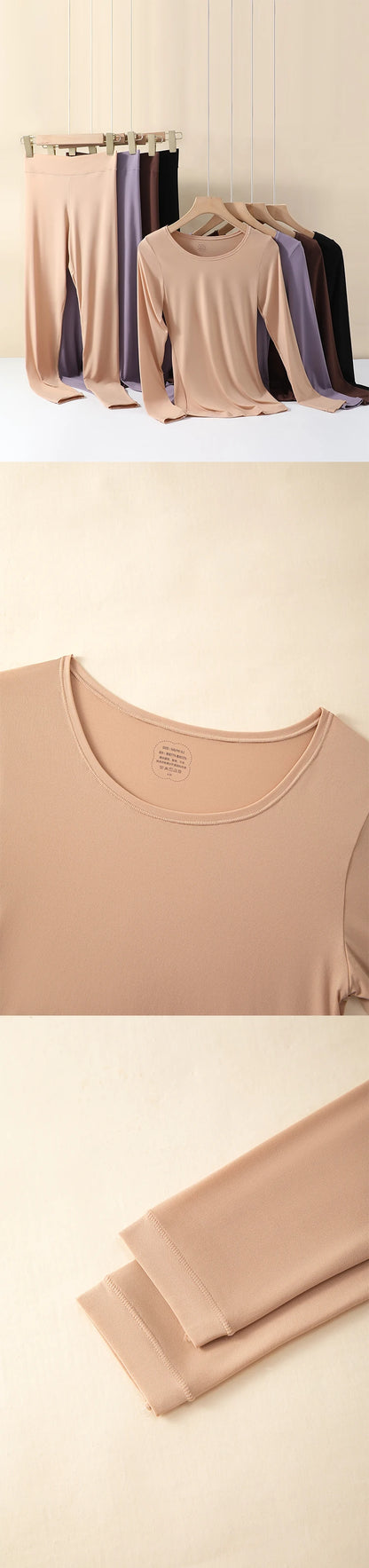 Winter Thermal Pairing Hyaluronic Acid Skincare Shirts Ultra-Thin