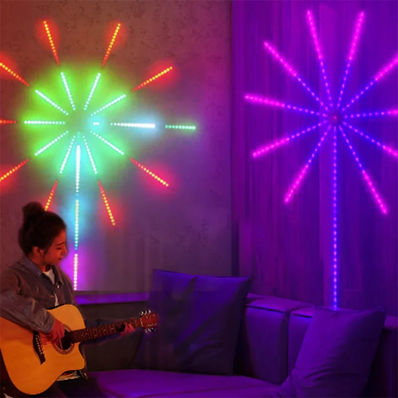 Fireworks LED Strip Light RGB Sound Control Symphony Firework