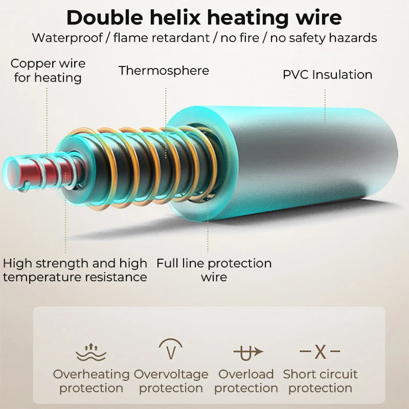 Electric Blanket Heater Manta Electrica Smart Control Heated