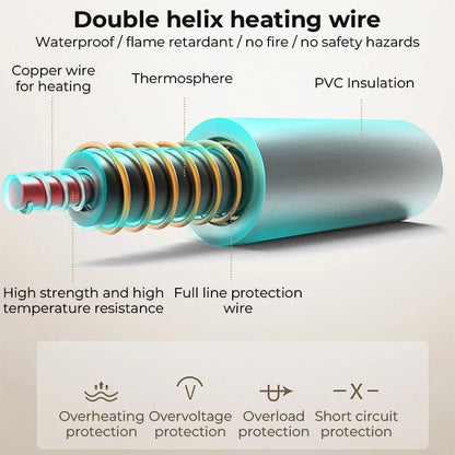 Electric Blanket Heater Manta Electrica Smart Control Heated