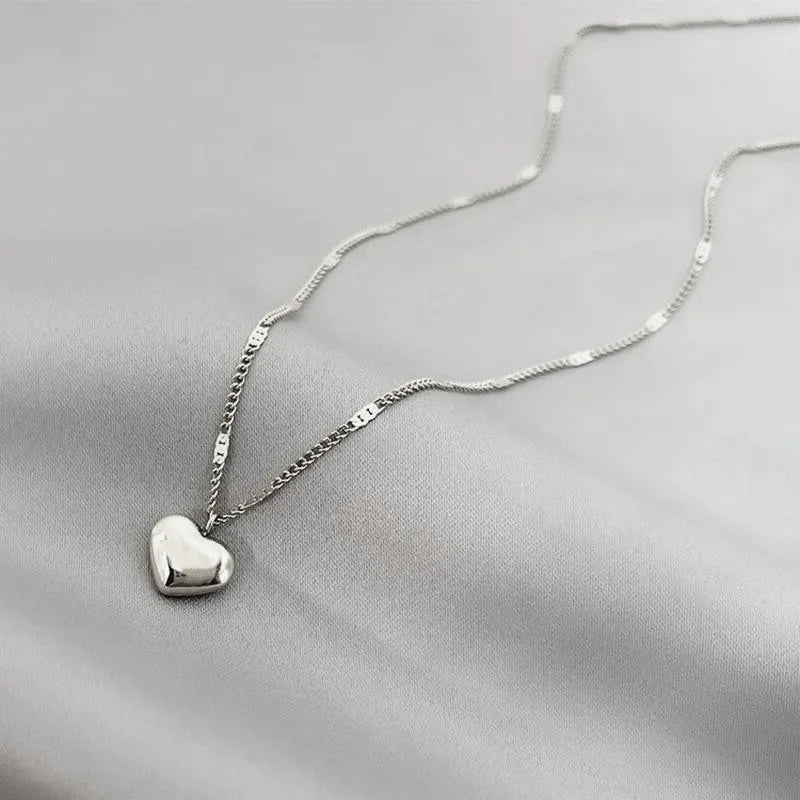 New Cross-border Couple Cavicle Chain Geometric Heart-shaped