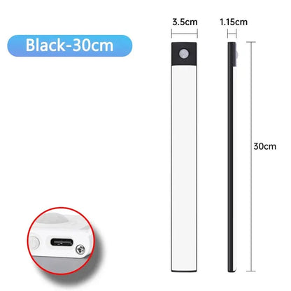 LED Cabinet Light USB Type-C Rechargeable Motion Sensor