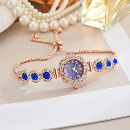 Elegant Rhinestone Bracelet Strap Women Watches Fashion
