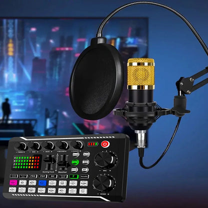 Live Podcast Equipment Set, with BM800 studio microphone, audio