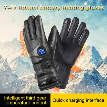 Winter Gloves Rechargeable Heating Gloves Outdoor Riding Skiing