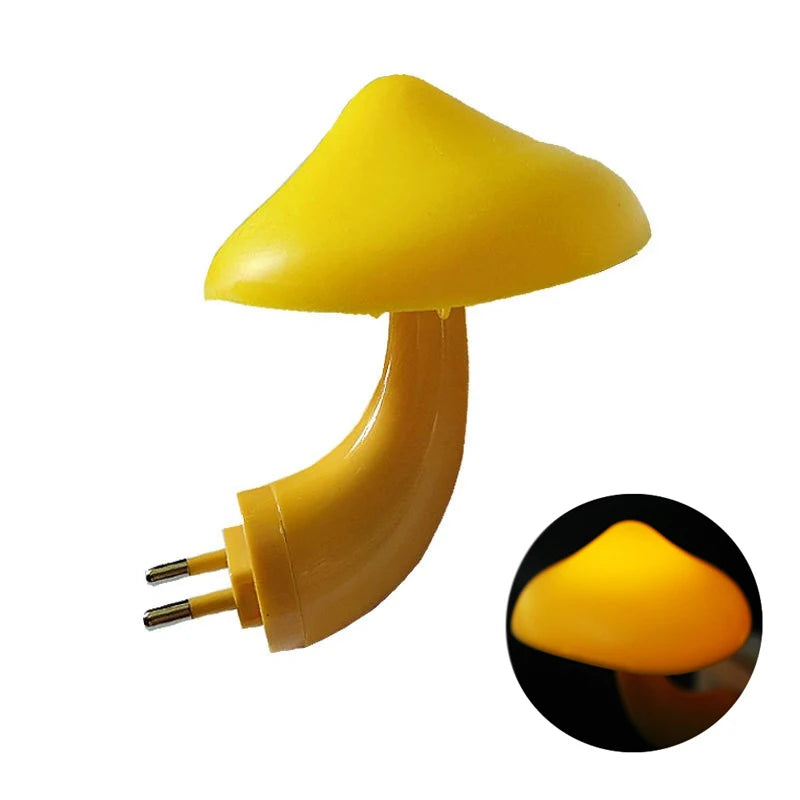 LED Night Lights Mushroom Shape Automatic Sensor Toilet
