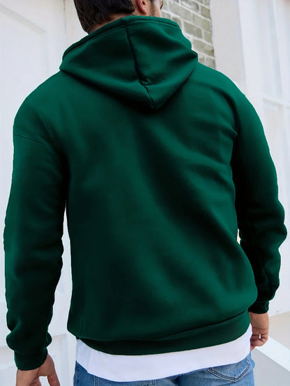 Men's autumn and winter casual fashionable loose hooded