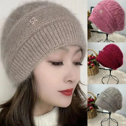 New Women Winter Hat Warm Ear Protection Knit Hats Thicken