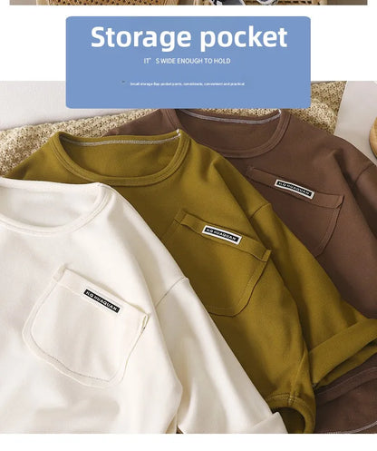 Children Long Sleeved Base Shirt Boys Girls Kids