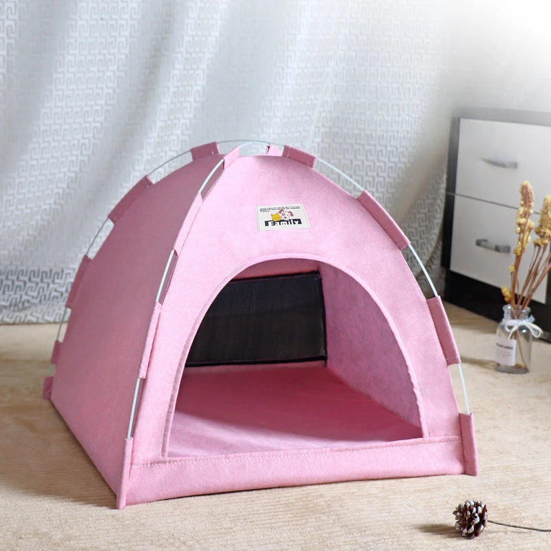 Foldable Cat House Pet Tent Four Seasons Universal Cat and Dog