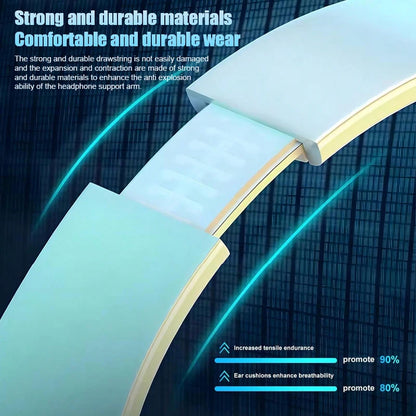 Wireless Gaming Headset Lightweight Foldable Headphones