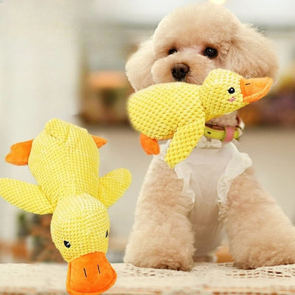 Plush Companion Sleeping Duck Dog Toys for Small Large