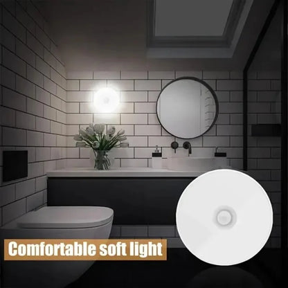 Motion Sensor LED Night Light USB Rechargeable Night Lamp