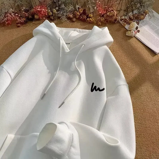 cotton hooded sweatshirt men's loose autumn and winter