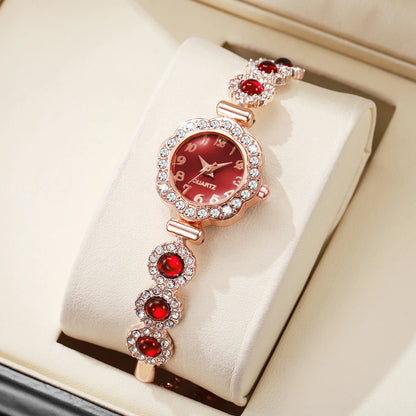 Elegant Rhinestone Bracelet Strap Women Watches Fashion