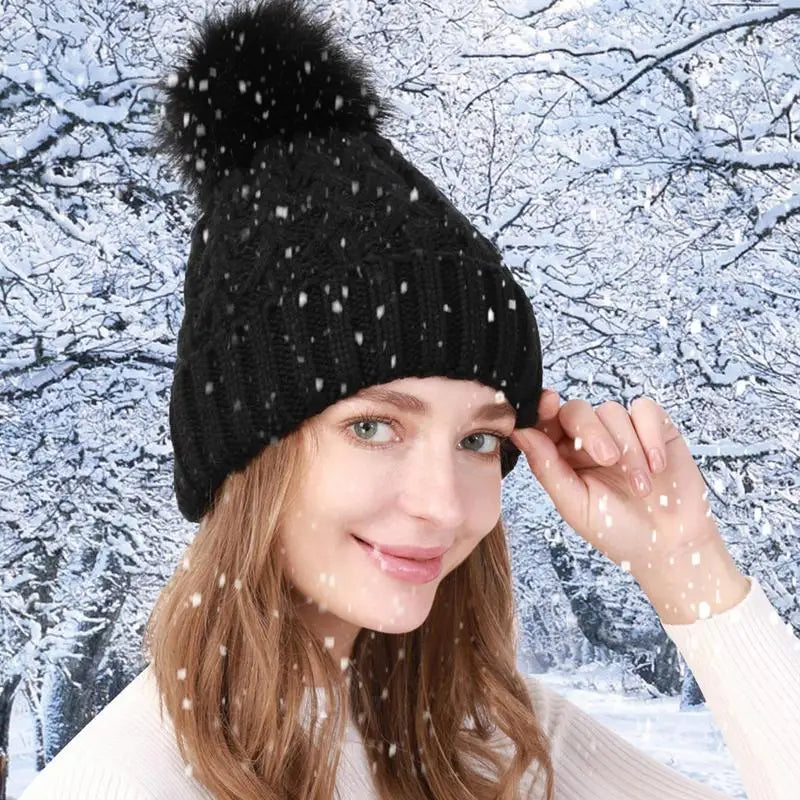 Heated Hat Efficient Heat Transfer Heated Hat Women Rechargeable