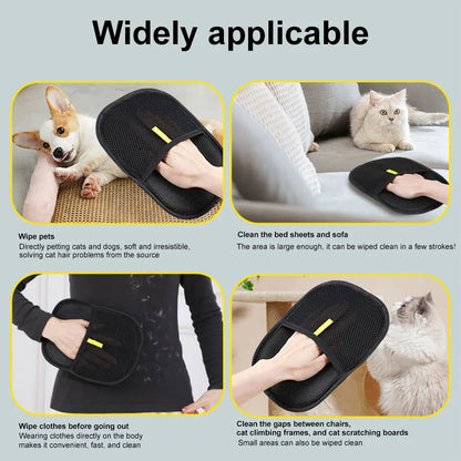 Pet Grooming Gloves Hair Remover Brush Pet Hair Remover Gloves
