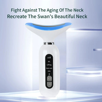 V Line Face Neck Lifting Machine Hot Cool EMS Microcurrent Photon