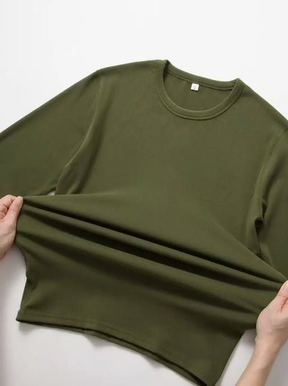 Men's Double-Sided Fleece Autumn Winter Top And Bottoms