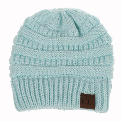 New Outdoor Warm Winter Woolen HatsAcrylic Open Horsetail