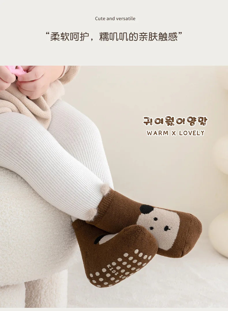Autumn Winter Thicken Baby Toddler Thermal Socks Trampoline