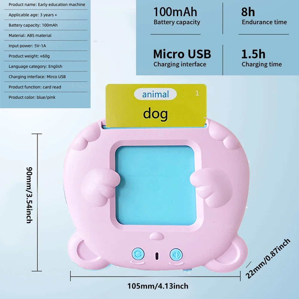 Talking Flash Cards for Kids Early Learning Educational Toy