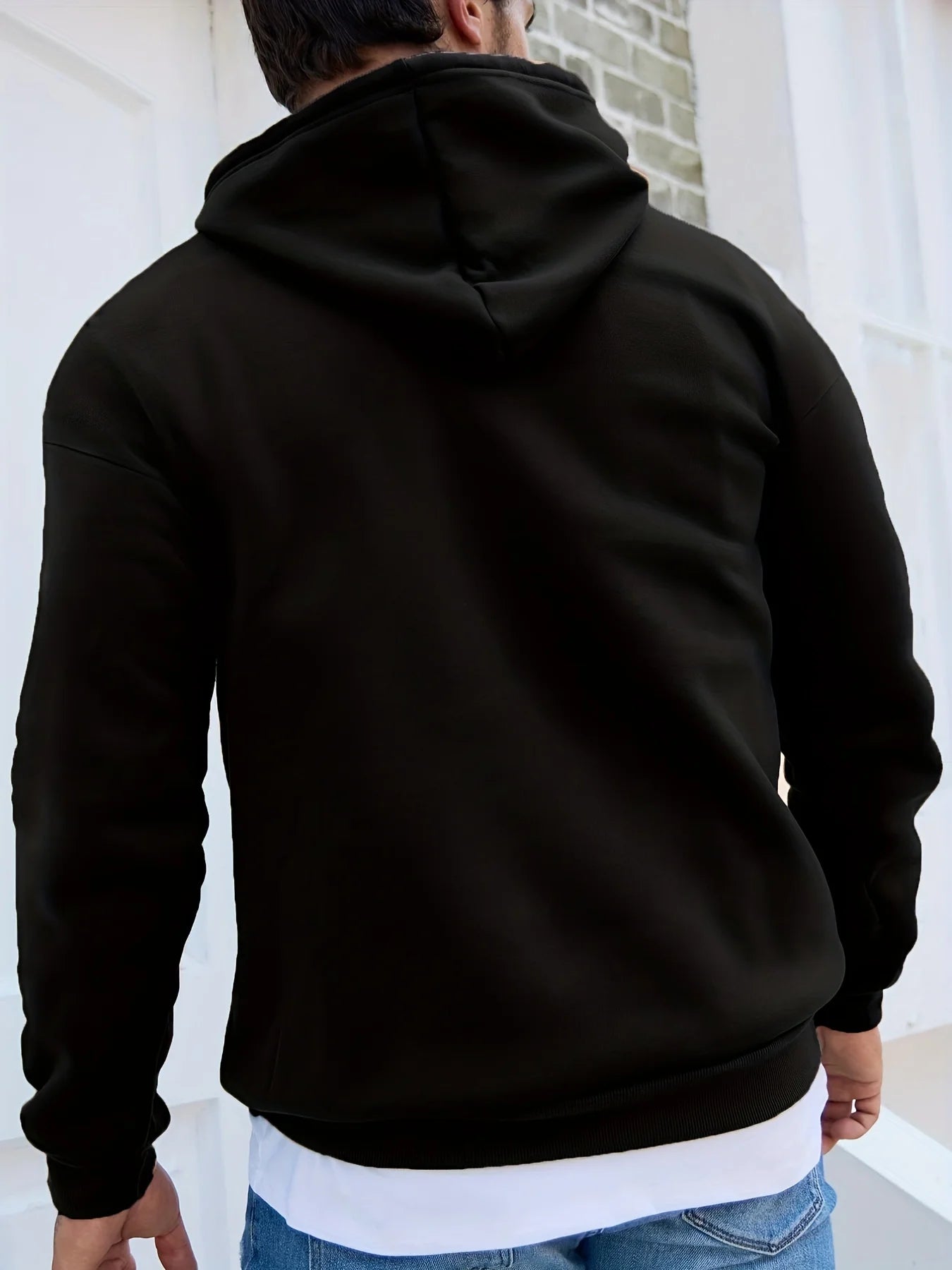 Men's autumn and winter casual fashionable loose hooded