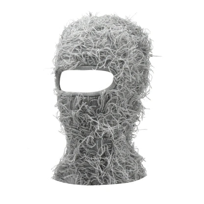 New Hip Hop Balaclava Distressed Knitted Caps Full Face Ski Mask
