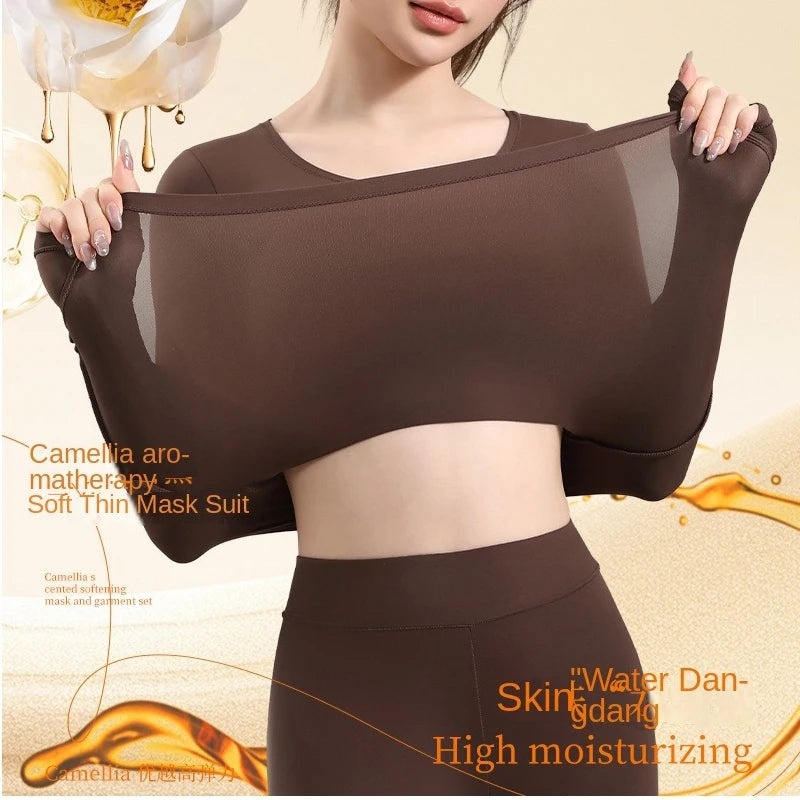 Winter Thermal Pairing Hyaluronic Acid Skincare Shirts Ultra-Thin
