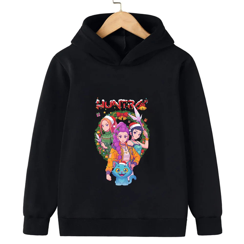 Merry Christmas! Witch Hunt Girls and boys hooded sweatshirts
