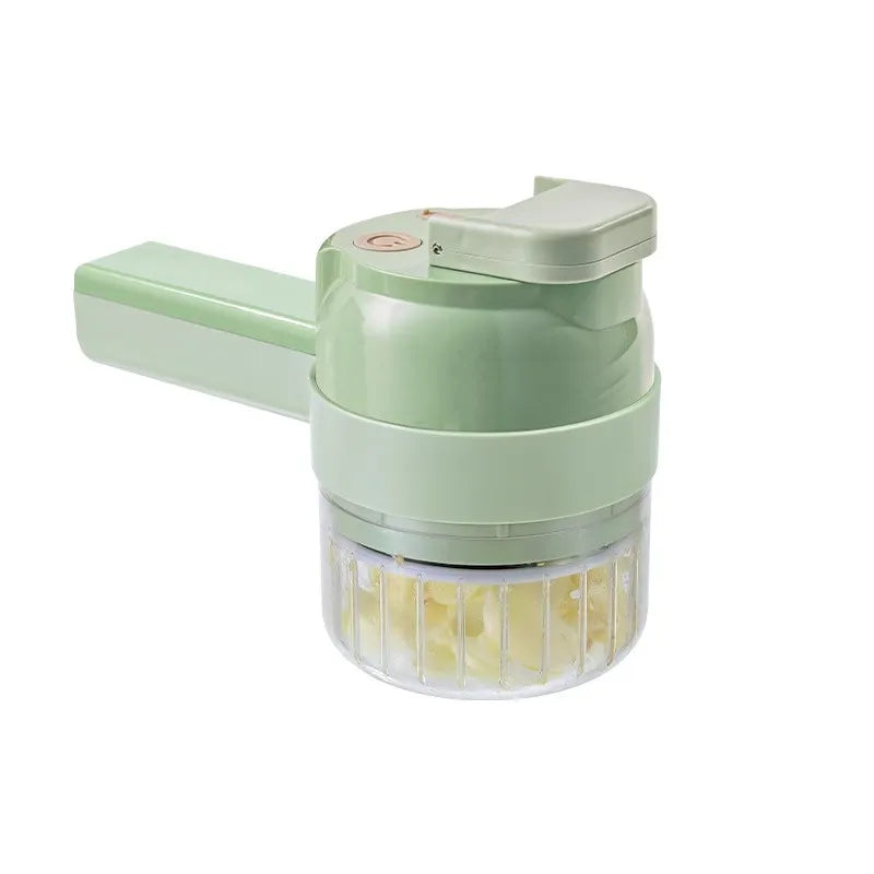 Multifunctional Vegetable Cutter, Chili Ring Chopper, Scallion Chopper, Ginger Mincer, Garlic Slicer, Electric Garlic Grinder