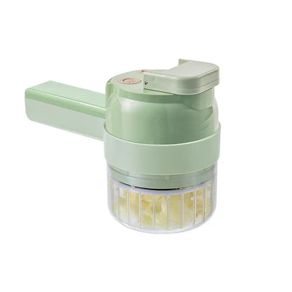 Multifunctional Vegetable Cutter, Chili Ring Chopper, Scallion Chopper, Ginger Mincer, Garlic Slicer, Electric Garlic Grinder